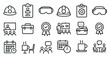 © Svitlana - Business and office line icons set – meetings, work, professional symbols