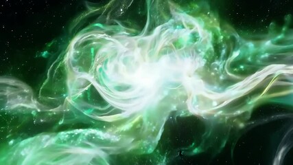 Wall Mural - moving fluid purple and pink neon cosmic energy creating an abstract flow. science fiction backgroun