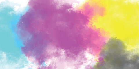 Wall Mural - Abstract watercolor wash background with vivid colors for creative design projects and artistic presentations