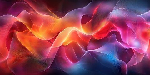 Sticker - an abstract image featuring digital backgrounds that highlight futuristic and sleek patterns, blendi