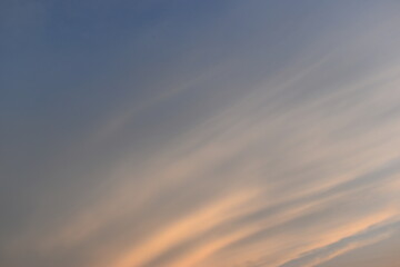 Wall Mural - beautiful golden sky and white cloud background in springtime