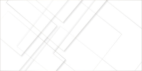 Wall Mural - abstract white background design with layers of textured white transparent material in triangle and 