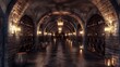 © coyu - Wine Cellar: Stone Arches and Bottled Treasures