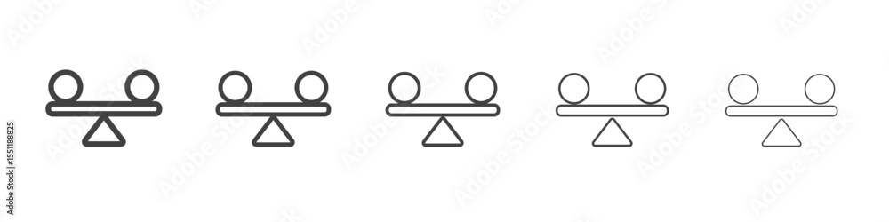 balancing icon outline ilustration vector symbol Stock Vector | Adobe Stock