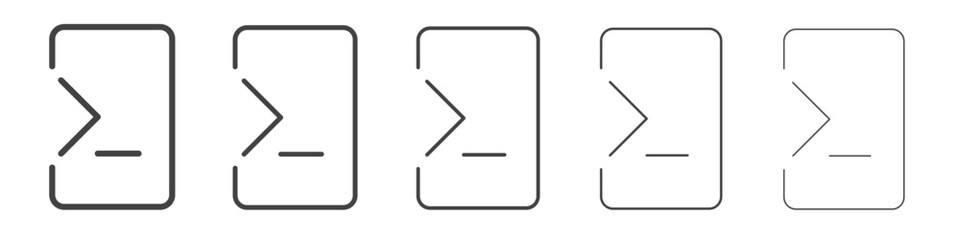 Coding icon outline ilustration vector symbol