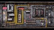 © Artittaya - Infrastructure details including vent stacks, fuel lines, and cooling ducts in a coal plant