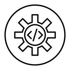 code settings vector icons