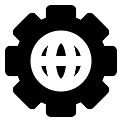 web and seo solid icon set
