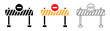 © Solayman - road barrier Icon set. construction barrier sign icon. roadblock icon. under construction sign icon. site under construction barrier Icon. warning sign. vector illustration and transparent png