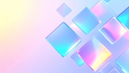 Wall Mural - pink and blue adhesive notes on an abstract colorful background, perfect for office reminders or bus