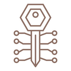 Wall Mural - Key Icon