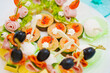 © andrey - different canapes on the served festive table