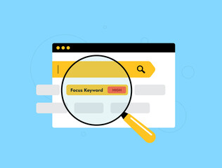 Wall Mural - focus keyword plays key role in seo content optimization. selecting the right focus keyword improves