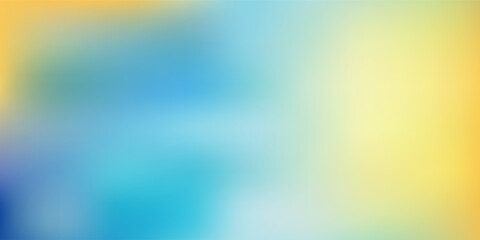 Sticker - abstract blurred gradient mesh background in blue and yellow colors of the ukrainian national flag. 