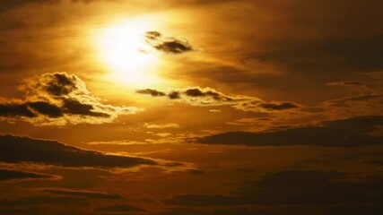Wall Mural - beautiful sunset sky abstract background timelapse