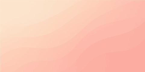 Wall Mural - Abstract soft peach and pink background with smooth flowing curved silhouette layers