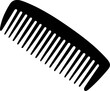 © Boke - Black comb silhouette for hair care and styling