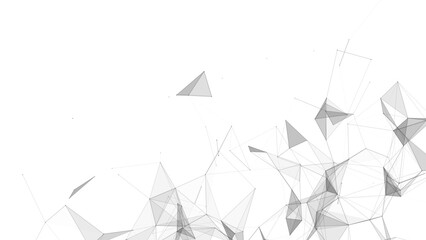 Wall Mural - cyber network connection structure. technology connect big data. vector science background. business