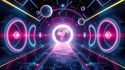 abstract background with numbers