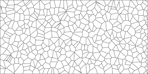 Geometric cell pattern in black and white a modern abstract texture for backgrounds and design projects ideal vector illustration