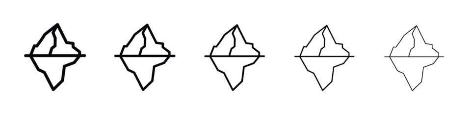 Iceberg icon vector, Symbol, logo illustrations