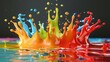 © Sri - Ultra vivid splash captured in 3D with natural liquid flow