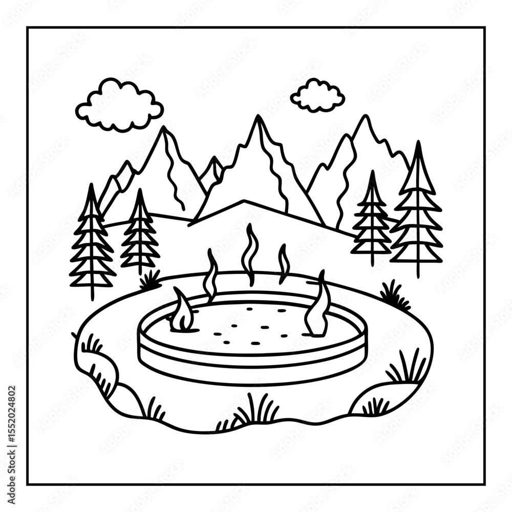 Different types of coloring pages Stock Vector | Adobe Stock