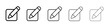 © Posccode - edit icon simple vector outline logo