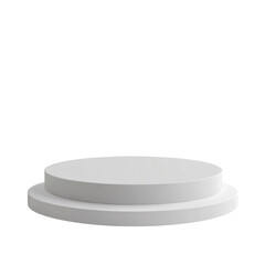 Grey podium isolated on transparent background