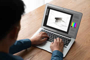 Wall Mural - architectural design modish software application for architect business and professional designer
