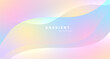 © kanpisut - Soft abstract gradient background with pastel wave flow. Vector.