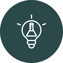Wall Mural - idea vector line icon design