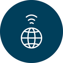 Wall Mural - Internet Vector Line Icon Design