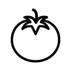 line icon tomato on white background
Vector icon on the theme of fruits and vegetables movement