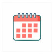 © FryArt - Cartoon calendar icon illustration simple design for planners and organizers schedule reminder dates business event deadline concept