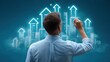 © Hospital man - Business growth visualization office space infographic urban environment perspective strategic planning insights