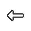 © NikahGeh - Bold Outline Arrow Pointing Left on White Background