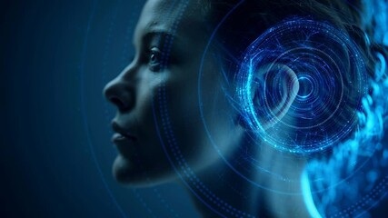 Wall Mural - glowing neural network visualization representing advanced brain activity, showcasing futuristic dig