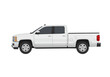 © Chico Store - White pickup truck side view detailed illustration against a white background