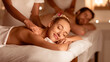 © Prostock-studio - Husband And Wife Receiving Back Massage Relaxing Lying At Spa Center. Masseuses Massaging Backs During Couples Wellness Procedure. Relaxation, Beauty Treatment. Selective Focus, Low Light, Panorama