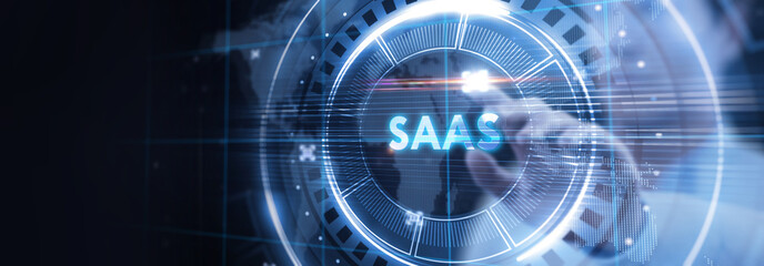 Software as a Service SaaS. Software concept. Business, modern technology, internet and networking concept.