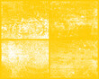 © Creativeclipcloud - An abstract image featuring a vibrant yellow backdrop overlaid with a distressed, textured white pattern. The design is divided into four distinct sections, creating a unique visual.