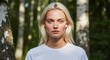 © helga - Portrait of a Beautiful Blonde Woman in a Forest Setting