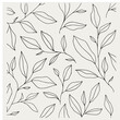 © ASCREATIVES - Seamless pattern with one line leaves. Vector floral background in trendy minimalistic linear style..