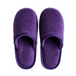 © OGStock - A cozy pair of purple slippers, soft, inviting, and perfect for relaxation