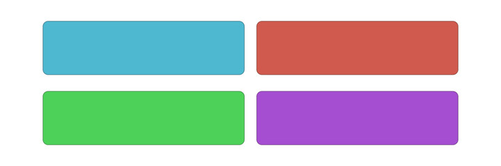 Colorful CTA button template set.