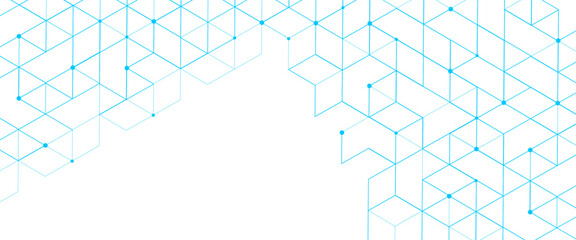 Wall Mural - vector abstract pattern with simple geometric figures and dots