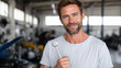 © Katerina Bond - Confident male mechanic smiling in a garage while holding a wrench, symbolizing expertise, trust and hands-on automotive service and repair work.