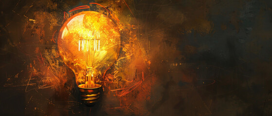 Wall Mural - a bright flash of light in the darkness, resembling an explosion or bright flash. abstract backgroun