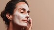 © CLF - Older Beauty Model with Soothing Skincare Mask